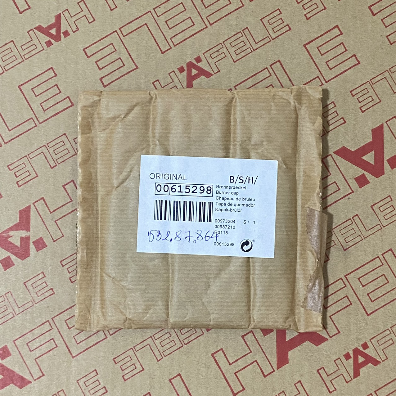 PCC615B90E-BURNER CAP OF GAS H 532.87.864