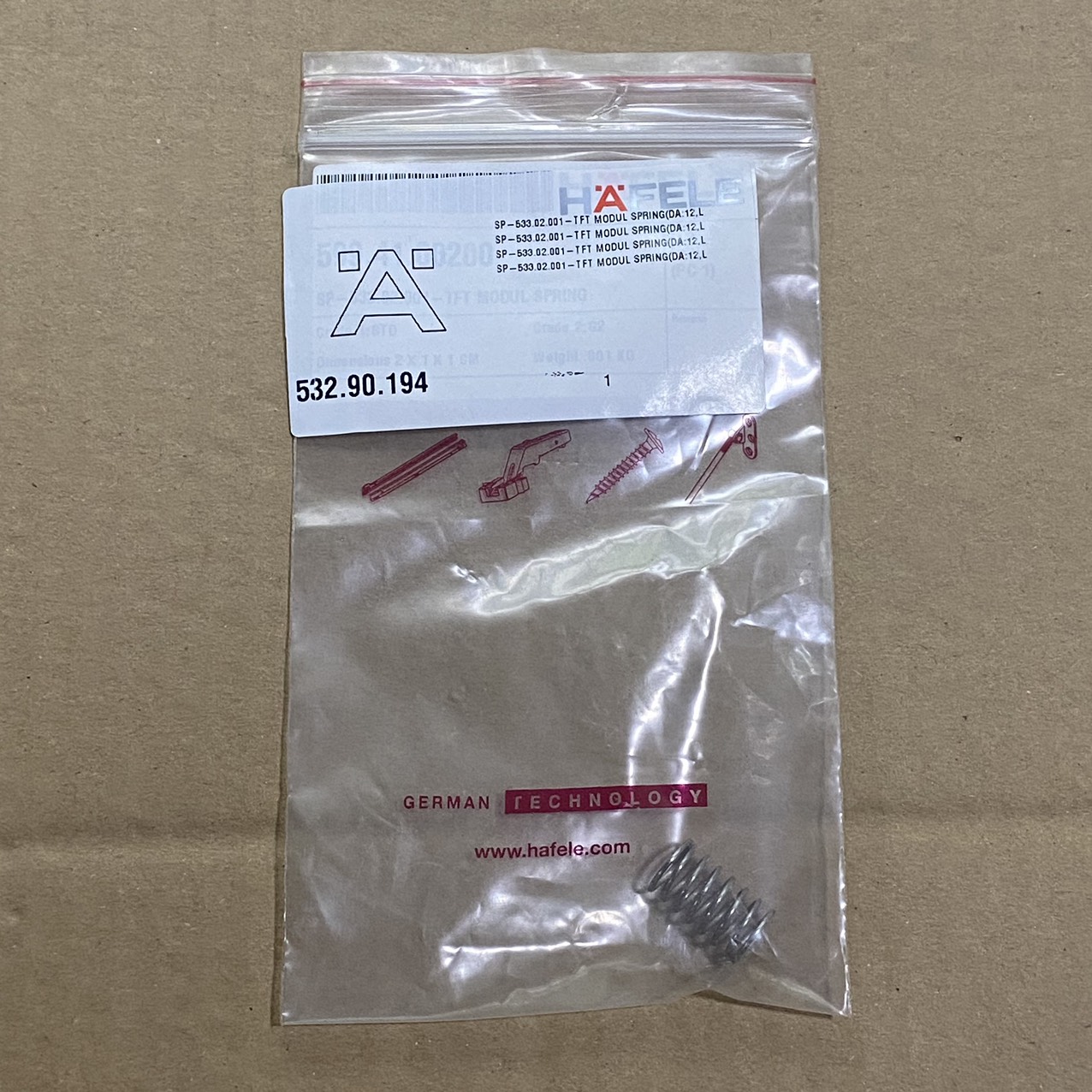 TFT MODUL SPRING LÒ NƯỚNG HAFELE HO-KT60B 533.02.001 (532.90.194)