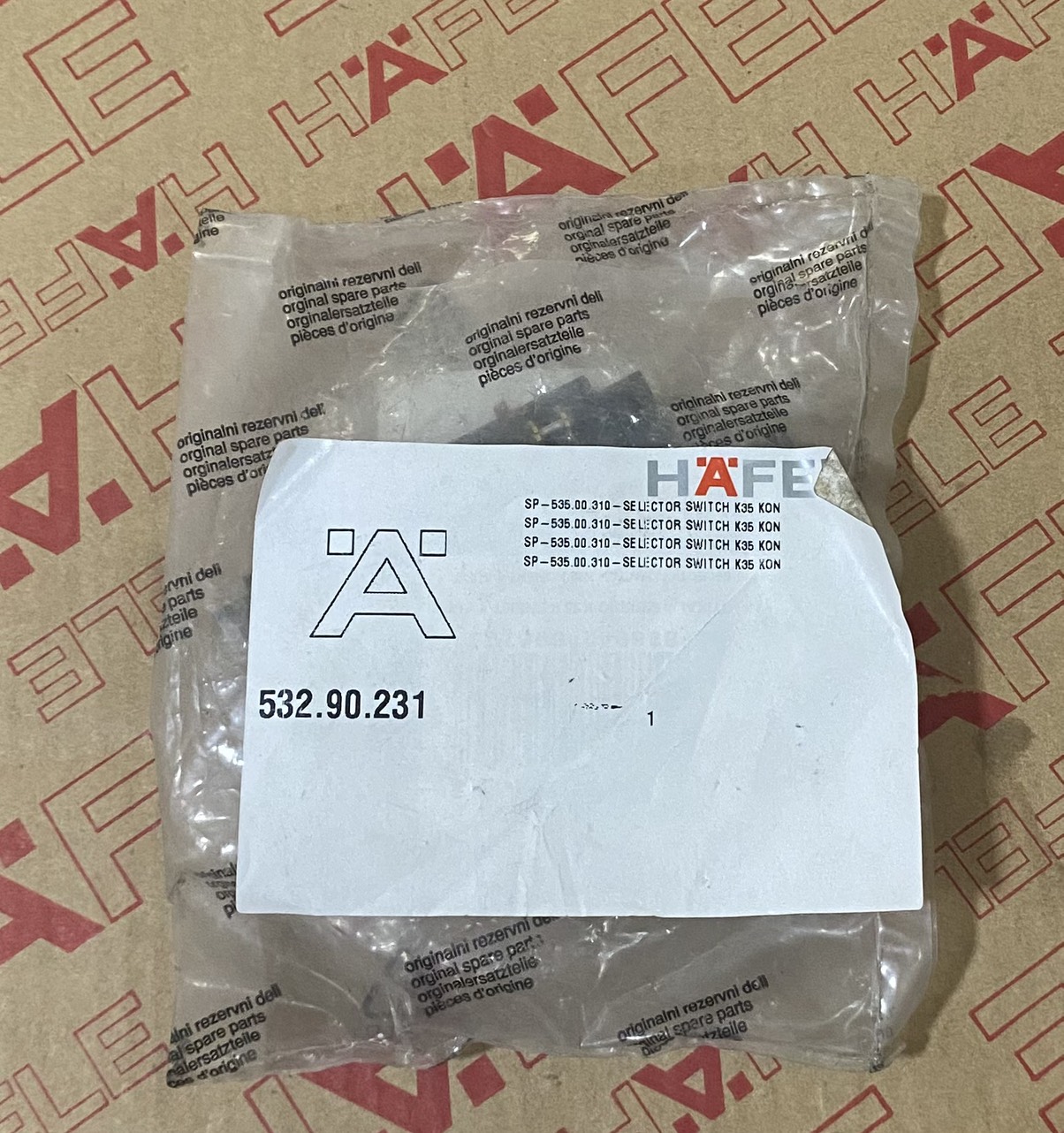 SELECTOR SWITCH K35 KONEKT LÒ NƯỚNG ẤM TỦ HAFELE HO-K60A 535.00.310 532.90.231