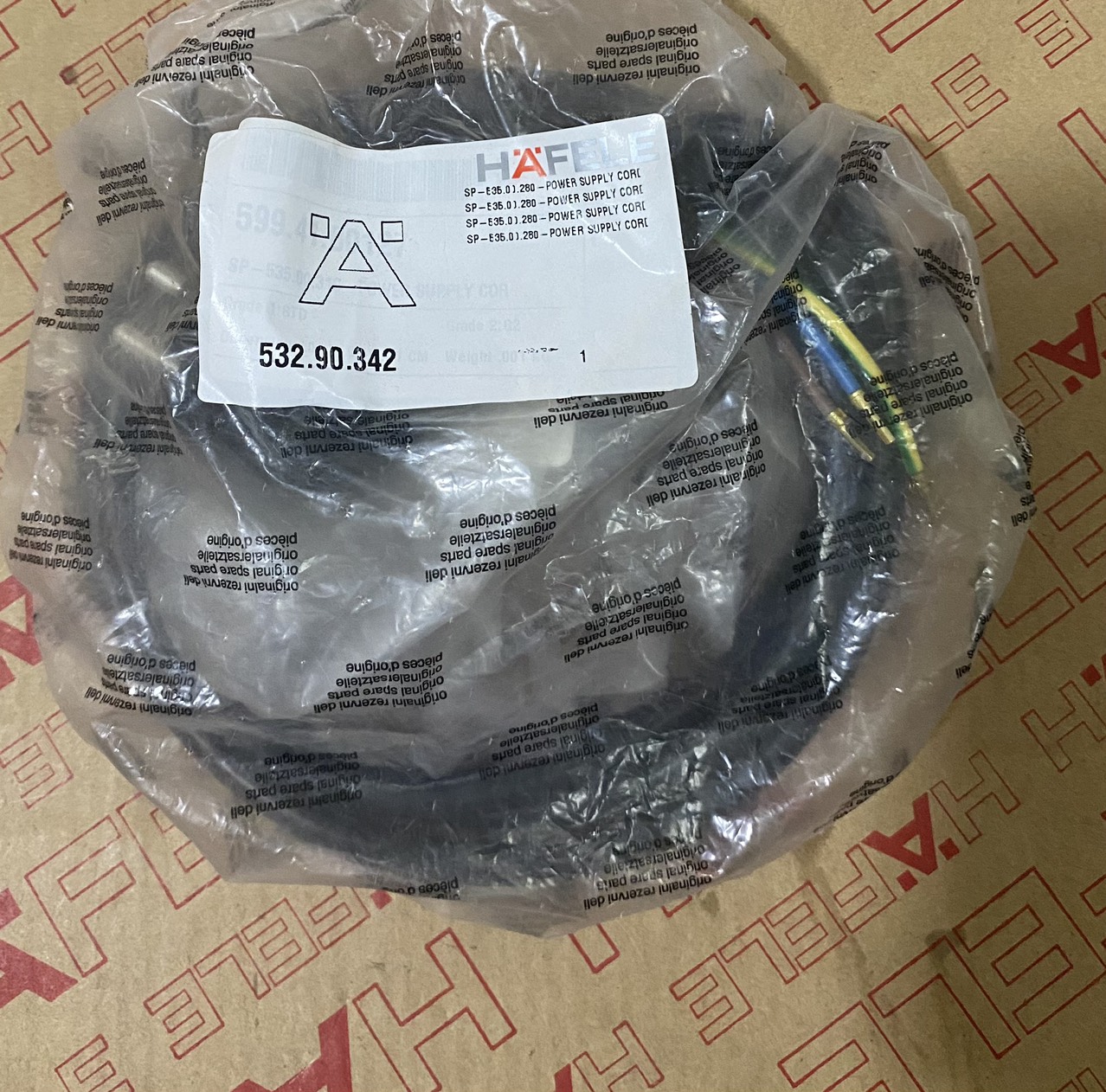 DÂY ĐIỆN NGUỒN LÒ NƯỚNG ÂM TỦ HO-KT60A 535.00.280 (532.90.342)